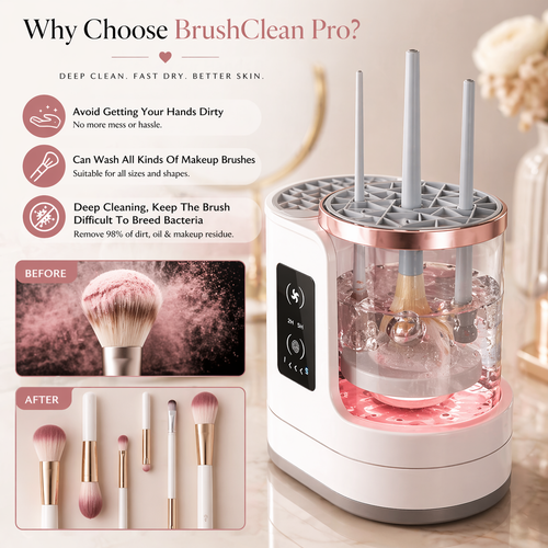 3-in-1 Electric Makeup Brush Cleaner & Dryer | Automatic USB Brush Cleaner – PurelyHer