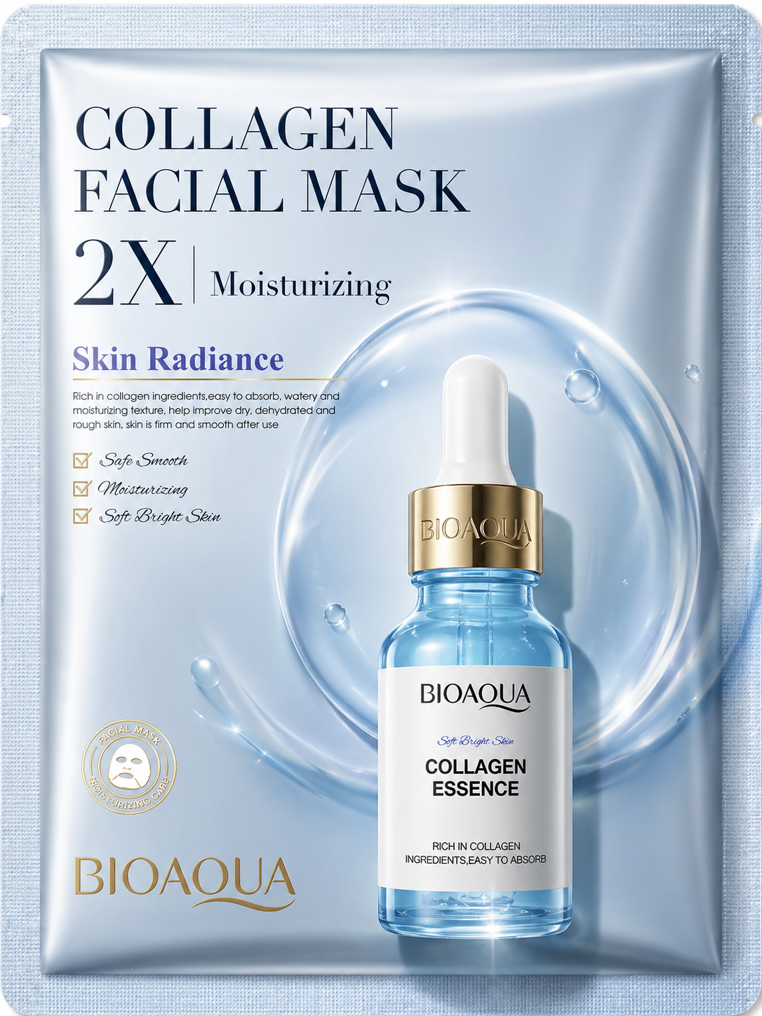 Overnight Collagen Repair Mask – Centella, Hyaluronic Acid & Vitamin C Glow Treatment (5 or 20 Pack)