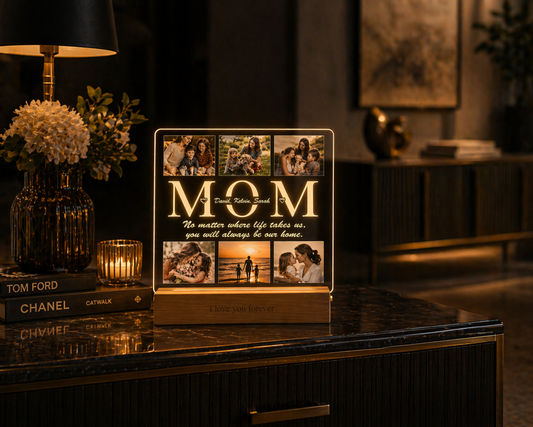 Personalized Photo Lamp – Custom Acrylic LED Night Light for Mom | Perfect Mother’s Day Gift
